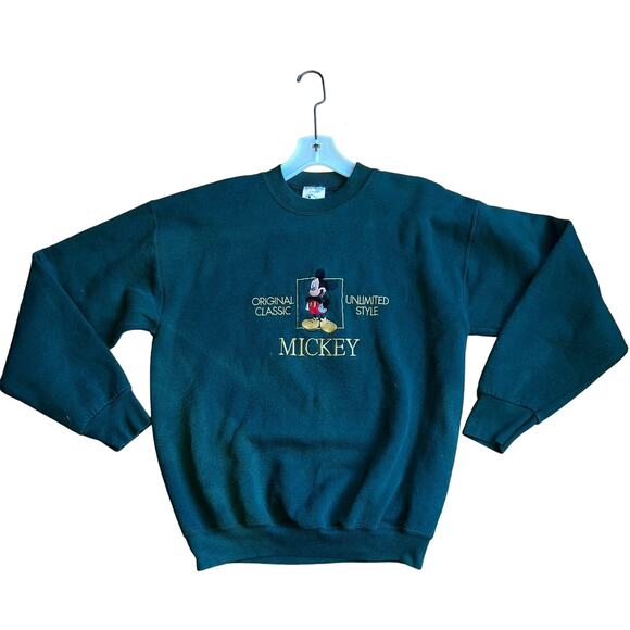Vtg Mickey & Co Mickey Mouse Embroidered Crewneck Sweatshirt Size Large … - Picture 1 of 11